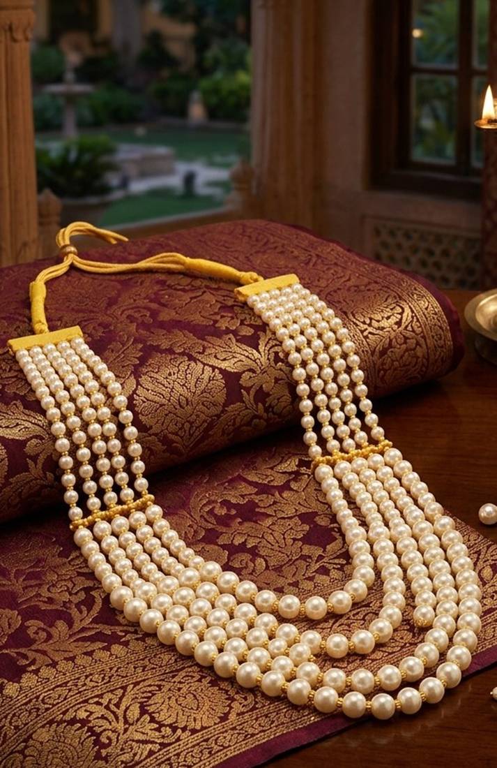 Ivory Layered Pearl Necklace