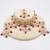 Pink Color Kundan pearl bridal set