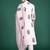 Pink pure cotton printed kurta trouser dupatta set