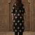 Black pure cotton printed kurta trouser dupatta set