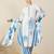 White pure cotton printed kurta trouser dupatta set