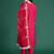 Pink silk blend embroidered kurta trouser dupatta set