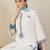 White pure cotton embroidered kurta trouser dupatta set