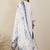 White pure cotton embroidered kurta trouser dupatta set