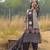 Burgundy pure cotton printed kurta trouser dupatta set
