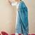 White pure cotton embroidered kurta trouser dupatta set