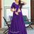 Purple Art Silk Embroidery Sequin work Lehenga Choli with Dupatta For Women 