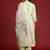Green pure cotton embroidered kurta trouser dupatta set