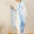 White pure cotton embroidered kurta trouser dupatta set