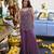 Mauve georgette beads work palazzo suit set