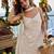 Ivory georgette beads work palazzo suit set