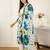 White pure cotton printed kurta trouser dupatta set