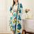 White pure cotton printed kurta trouser dupatta set