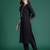 Black pure cotton printed kurta trouser dupatta set