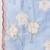 blue floral beads and stones organza saree