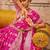 pink ethnic motifs zari banarasi saree