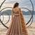 BROWN NET THREAD WITH ZARI AND SEQUINCE WORK FESTIVE LEHENGA CHOLI SET FOR WOMEN'S
