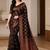 black woven design zari art silk blend banarasi saree