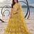 YELLOW NET THREAD WITH ZARI AND SEQUINCE WORK FESTIVE LEHENGA CHOLI SET FOR WOMEN'S