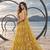 YELLOW NET THREAD WITH ZARI AND SEQUINCE WORK FESTIVE LEHENGA CHOLI SET FOR WOMEN'S