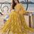 YELLOW NET THREAD WITH ZARI AND SEQUINCE WORK FESTIVE LEHENGA CHOLI SET FOR WOMEN'S