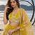 YELLOW NET THREAD WITH ZARI AND SEQUINCE WORK FESTIVE LEHENGA CHOLI SET FOR WOMEN'S
