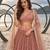 RUST NET THREAD WITH ZARI AND SEQUINCE WORK FESTIVE LEHENGA CHOLI SET FOR WOMEN'S