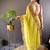 Lime lime green embroidered tissue  sarees