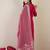Pink pure cotton embroidered kurta trouser dupatta set