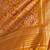 Mustard women  ethnic print ikat saree