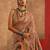 Beige floral silk cotton saree