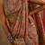Beige floral silk cotton saree