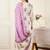 Off white pure cotton printed kurta trouser dupatta set