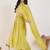 Green silk blend embroidered kurta trouser dupatta set
