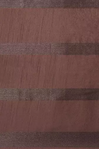 Coffee striped silk blend saree