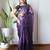 purple ombre dyed ethnic saree