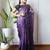purple ombre dyed ethnic saree