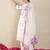 White pure cotton embroidered kurta trouser dupatta set