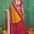 Mustard bandhani zari silk blend bandhani saree