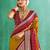 Mustard bandhani zari silk blend bandhani saree