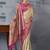 cream woven design zari paithani saree