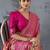pink woven design zari banarasi saree
