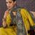 Green pure cotton printed kurta trouser dupatta set