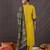 Green pure cotton printed kurta trouser dupatta set