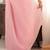 pink floral sequinned poly georgette designer saree