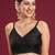 Black black woven design zari silk blend banarasi saree with unstiched blouse