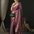 Purple ethnic motifs zari patola saree