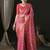 Pink ethnic motifs printed zari patola saree
