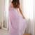 lavender floral sequinned poly georgette designer saree