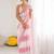 pink tie and dye embroidered satin saree